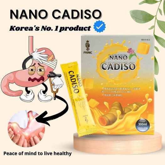 Nano Cadiso, Korea's #1 product that supports the treatment of stomach problems.
