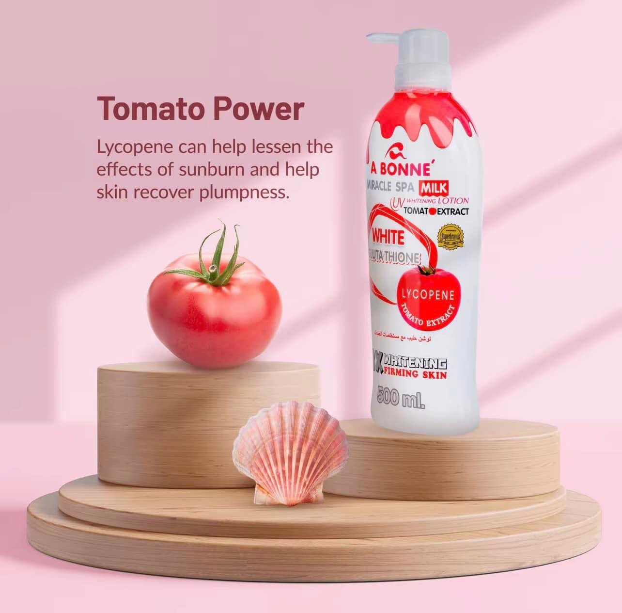 A BONNE MIRACLE SPA MILK LOTION WITH GLUTATHIONE AND TOMATO EXTRACT