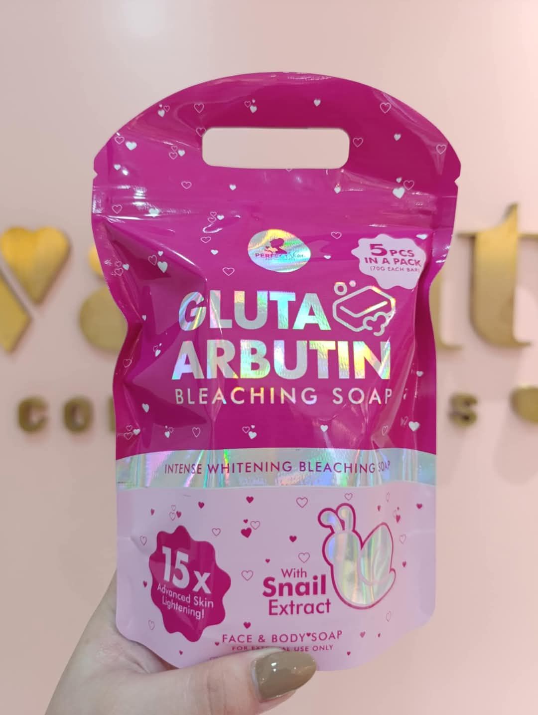 PERFECT SKIN GLUTA ARBUTIN BLEACHING SOAP (5pcs in 1 Pack