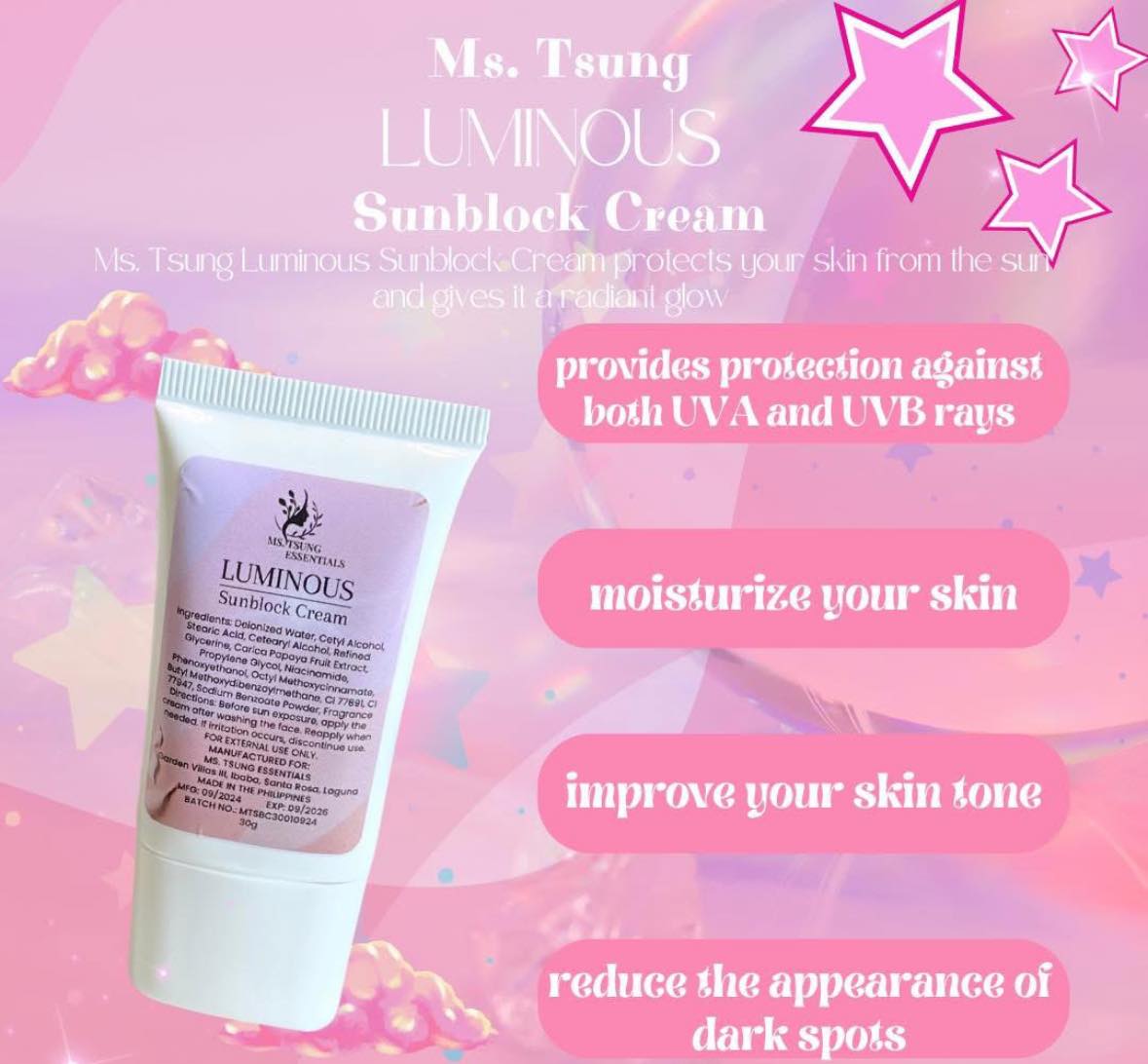 MS TSUNG LUMINOUS SUNBLOCK CREAM 30g