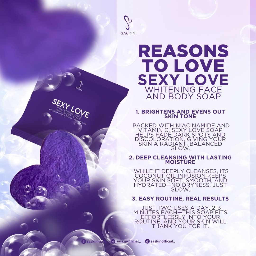 SASKIN SEXY LOVE FACE & BODY SOAP 70g