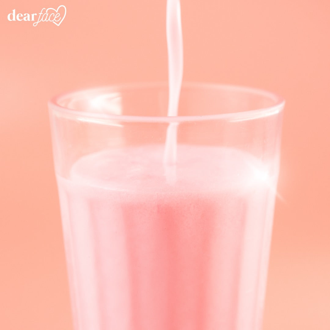 DEAR FACE BEAUTY MILK STRAWBERRY AND CREAM NEW FLAVOR