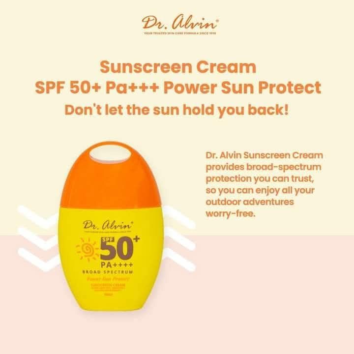 DR. ALVIN SUNSCREEN CREAM SPF 50+ PA++++ BROAD SPECTRUM