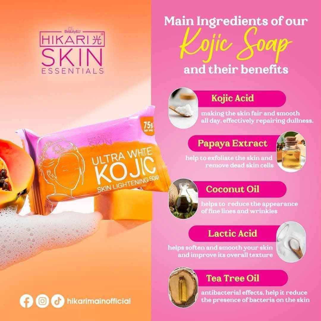 HIKARI ULTRA WHITE KOJIC SOAP 75g
