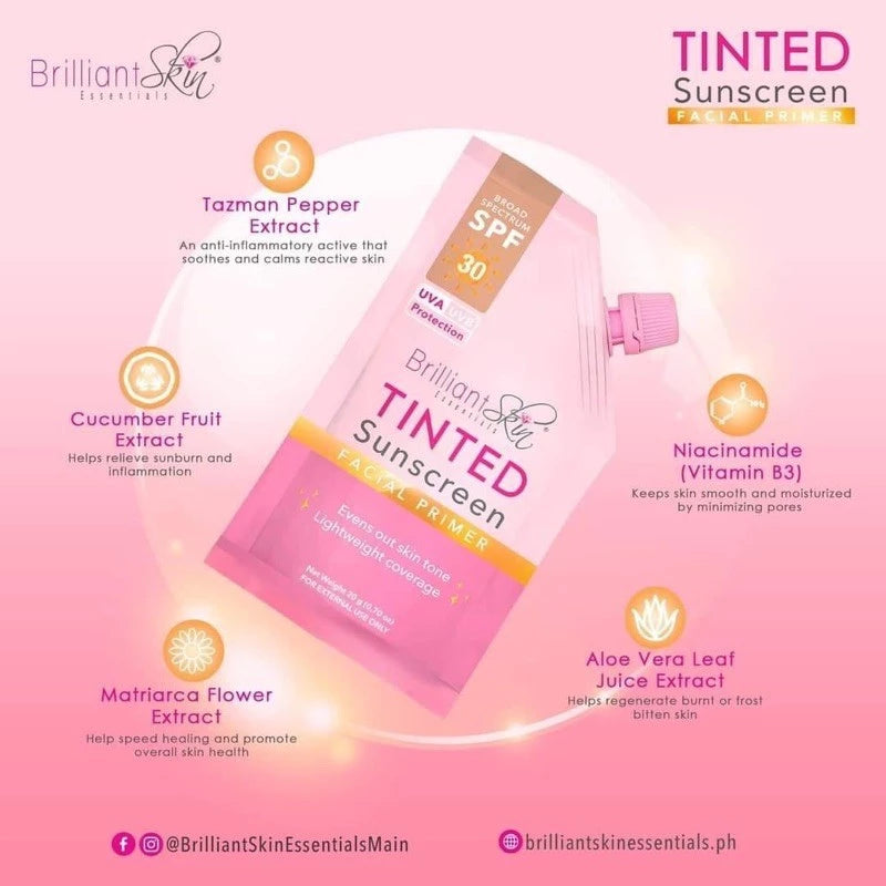 BRILLIANT TINTED SUNSCREEN NEW & IMPROVED 20g