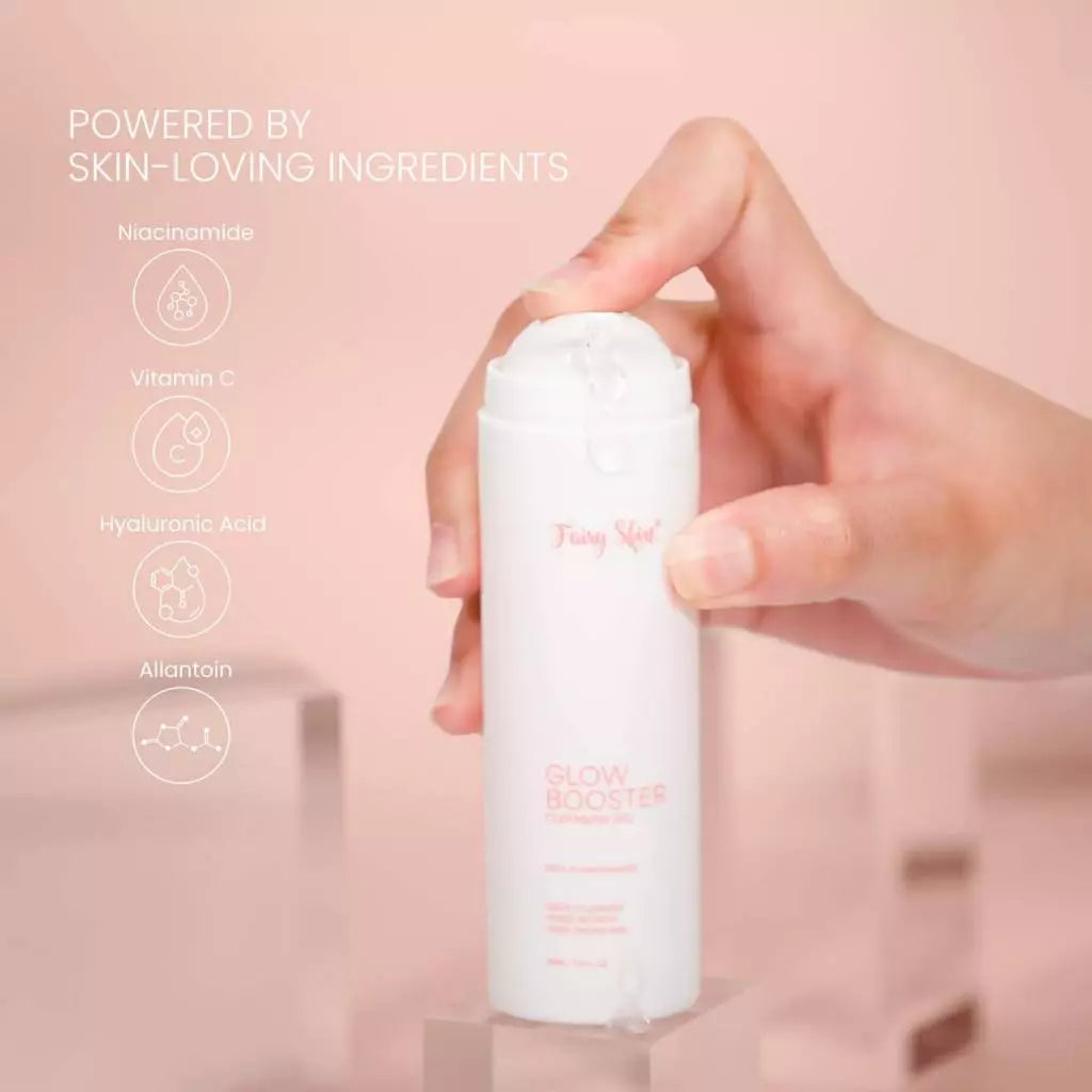 Fairyskin Glow Booster Cleansing Gel 100ML keeping it healthy, hydrated, and plump