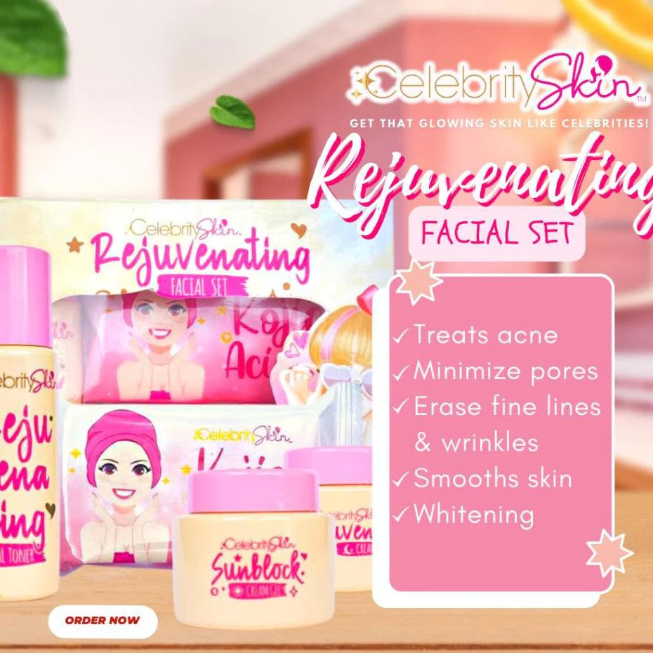 Celebrity Skin Rejuvenating Set dark spots, and fine lines, promoting smoother, glow skin