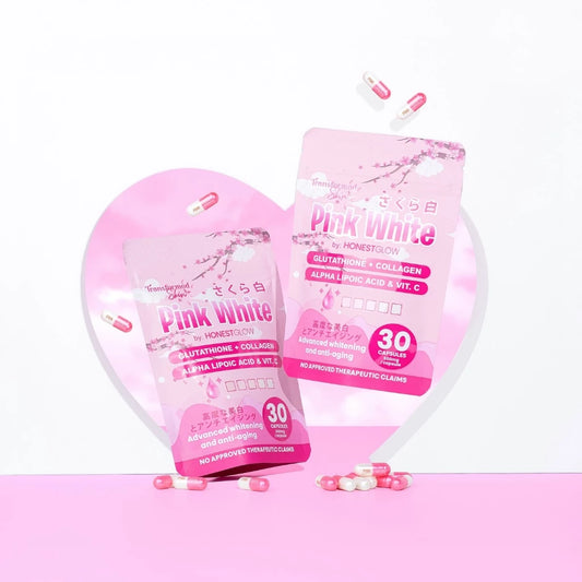 Honest Glow Pink White Capsule By Transformed Skin (30 Caps Per Pack)