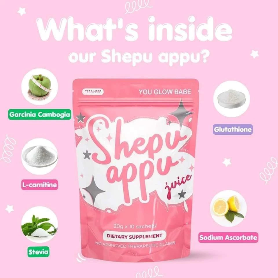 YOU GLOW BABE Beauty White Shepu Appu Slimming Whitening Vitamins Hydrolyzed Collagen Stevia Capsule | Shopee Philippines